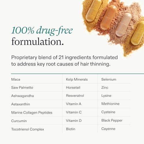 Nutrafol Women's Balance Hair Growth Supplements, Ages 45 and Up, Clinically Tested for Visibly Thicker Hair and Scalp Coverage, Dermatologist Recommended - 1 Month Supply — view 4