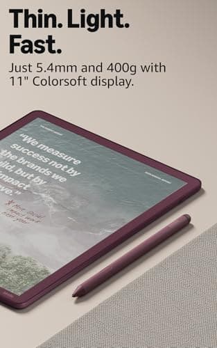 Amazon Kindle Scribe Colorsoft 32GB (newest model) — 11” paper-like color display with front light — One notebook to replace them all — Write in notebooks, docs, and books. Pen included - Graphite — view 2