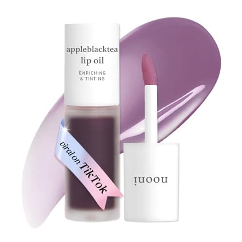 NOONI Korean Lip Oil - Appleblacktea - Plumping & Hydrating Tinted Gloss