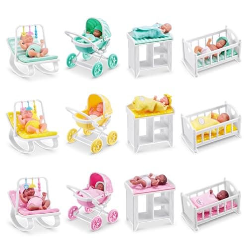 5 Surprise My Mini Baby Series 1 (2 Pack) by ZURU, Collectible Mystery Capsule, Toy for Girls, Realistic Miniature Baby, Playset and Accessories — view 5