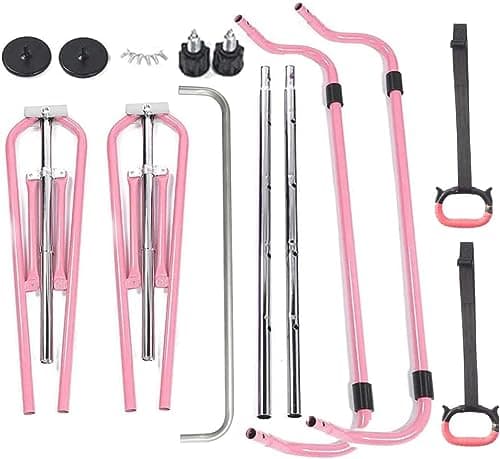 FBSPORT Folding Gymnastic Training Kip Bar with Rings,Expandable Gymnastics Bars Horizontal Bars Adjustable Height Fitness Equipment for Home/Floor/Practice/Gymnastics/Trainning/Parkour — view 6