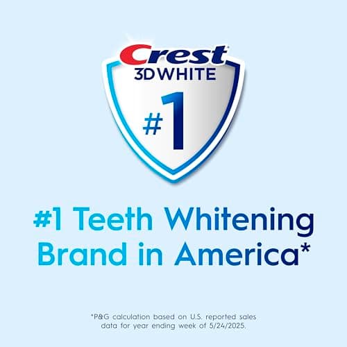 Crest 3D White Advanced, Teeth Whitening Toothpaste for Adults, 3.7 oz, 4 Pack, Cavity Protection Fluoride Toothpaste, Strengthens Enamel, Travel Size Toiletries — view 9
