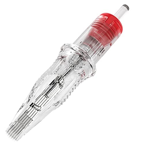 Dragonhawk Tattoo Needle Cartridges - 20PCS Disposable 1215RM Round Magnum Tattoo Needles with Membrane, Professional Cartridge Needles for Shading Work, Compatible with All Rotary Pen Tattoo Machines