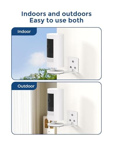 2 Pack No-Drill Wall Mount for Ring Indoor Cam (2nd & 1st Gen), Metal Adhesive Camera Holder with Strong VHB Tape, Stable Anti-Drop Security Bracket – Easy, Damage-Free Installation — view 5