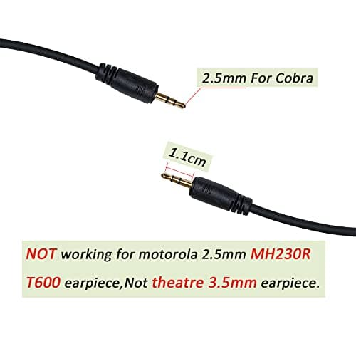 BVMAG Speaker Mic Handheld Microphone Compatible with Cobra Microtalk Cxt195 PX655 Cx112 PX650 ACXT1035r ACXT145 ACXT545 RX385 RX685 Walkie Talkie Two Way Radio 2Pack — view 5