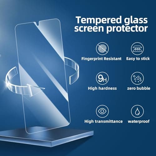 NEW'C 3 Pack Designed for Samsung Galaxy S24 Ultra Screen Protecto, (No for S24/S24 Plus), Tempered Glass, Case Friendly Scratch-proof, Bubble Free, Ultra Resistant — view 3