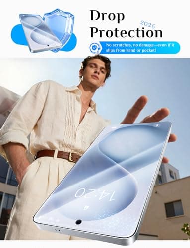 MAGIC JOHN for Samsung Galaxy S26 Ultra Screen Protector 6.9 inch, Fast Easy Installation, Auto Dust-Elimination, 9H Tempered Glass HD, Fingerprint Unlock, Bubble Free, Anti-Scratch, 2 PACK — view 5