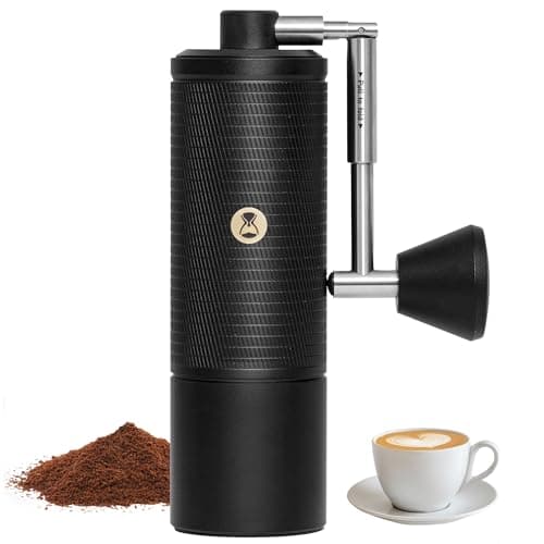 Timemore C5 ESP PRO Manual Coffee Grinder 50 Adjustable Settings, 42mm Stainless Steel Burr Hand Coffee Grinder with Fordable Handle, All Metal, for Espresso, French Press & Pour-over, 30g Capacity