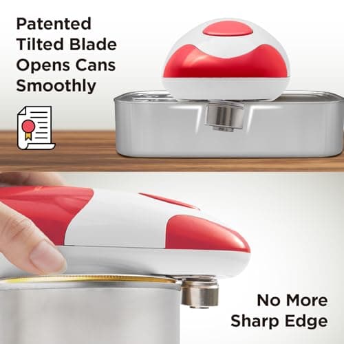 Kitchen Mama Auto Electric Can Opener, Red — view 2