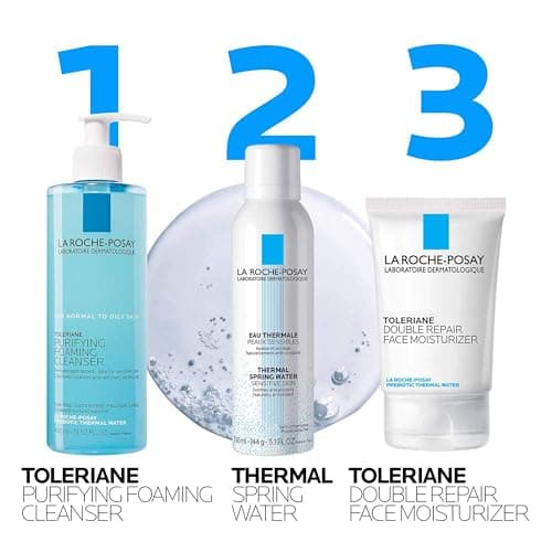 La Roche-Posay Toleriane Purifying Foaming Facial Cleanser, Oil Free Face Wash for Women & Men with Niacinamide + Ceramides, Pore Cleanser Safe For Sensitive Skin, Won’t Dry Out Skin, Soap Free, 400ml — view 8