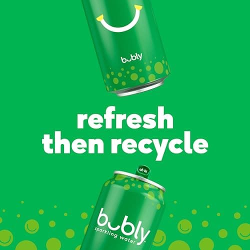 bubly Sparkling Water, Lime, 12 Fl Oz Cans (8 Pack) — view 5