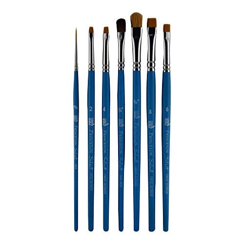 Princeton Select Artiste Paintbrush, 23-7 Brush Set, Blue