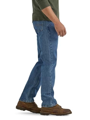 Wrangler Men's Authentics Classic Regular-Fit Jean, Stonewash Mid, 35x29 — view 2