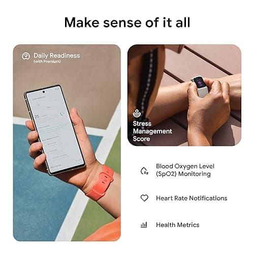 Google Fitbit Charge 6 Advanced Health and Fitness Tracker with Built-in GPS, Stress Management Tools, Sleep Tracking, 24/7 Heart Rate and more -- Black/Blac — view 4