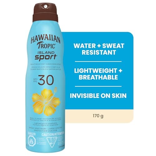 Hawaiian Tropic Island Sport Spray Sunscreen SPF 30, 170g | Hawaiian Tropic Sunscreen SPF 30, Sunscreen, Spray On Sunscreen, Body Sunscreen Spray, 170g — view 2