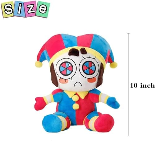 SAJISP The Amazing Digital Circus Plush,10.3" Pomni Plushies Toy Gift, Cute Stuffed Figure Doll for Kids and Adults, Birthday Halloween Christmas Choice for Boys Girls