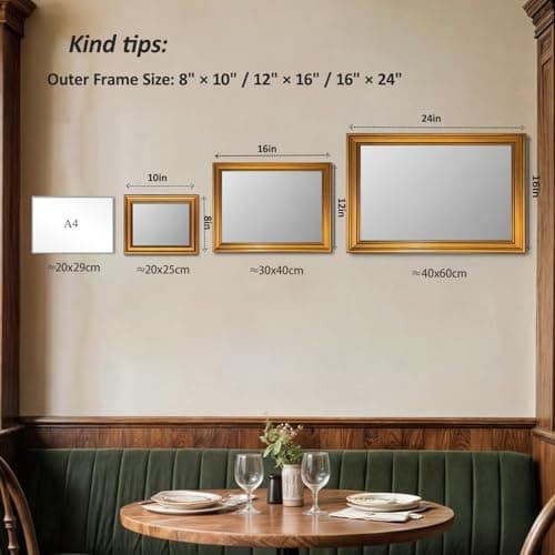 WZGZXU Vintage Gold Framed Wall Art Zoomies Dog Wall Decor Rustic Pet Canvas Art Whimsical Animal Pictures Running Dog Paintings Farmhouse Prints For Livingroom Bedroom 8x10in — view 8