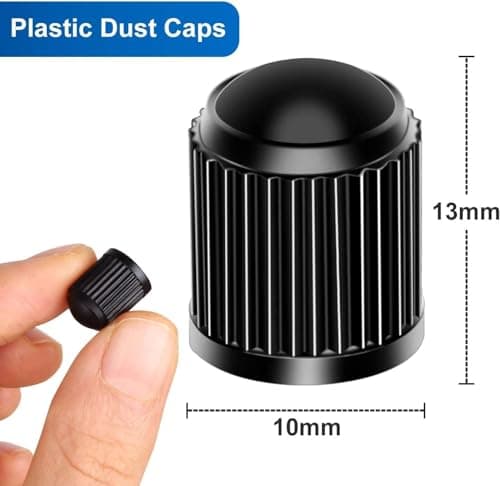 Tire Valve Stem Caps The Upgraded Version has a Sealing Ring for Car, Motorbike, Trucks, Bike， Bicycle ，60 Pack — view 2