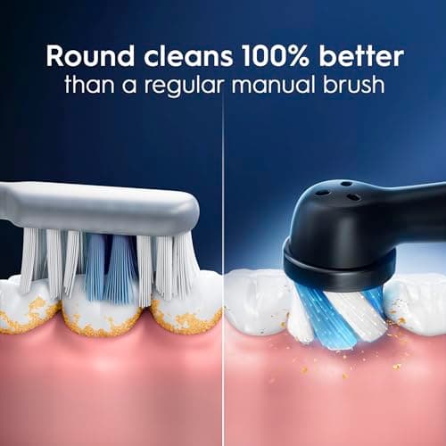 Oral-B iO Genuine Ultimate Clean Replacement Brush Heads, Black, 2ct Refills, 6 Month Supply, Compatible Exclusively with Oral-B iO Electric Toothbrushes, Not Compatible with any Other Series Including: Pro, Vitality, Smart, or Genius — view 2