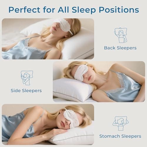 Sasttie Standard Pillow, Single Full Size Bed Pillow for Side, Back, and Stomach Sleepers - Down Alternative Plump Filling - Set of 1, Standard Size, 20x26 Inches — view 4