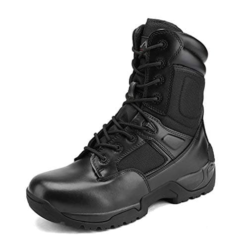 NORTIV 8 Men's Military Tactical Boots Combat Hiking,Black,9.5
