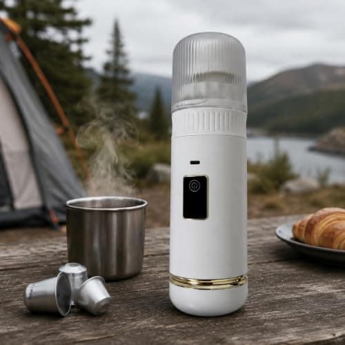 MotiveTech Maker Machine Handheld Capsule Brewer Transparent Body Rugged 304 Stainless Steel Suitable for Home 0.5L — view 3
