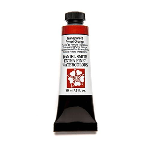 DANIEL SMITH 284600187 Extra Fine Watercolor 15ml Paint Tube, Transparent Pyrrol Orange, 0.5 Fl Oz (Pack of 1) — view 4