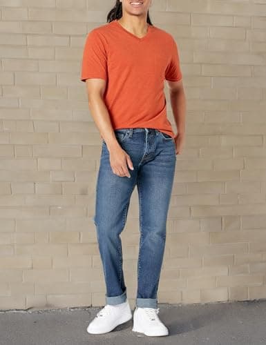 Amazon Essentials Men's Slim-Fit Stretch Jean, Vintage Light Wash, 34W x 32L — view 5