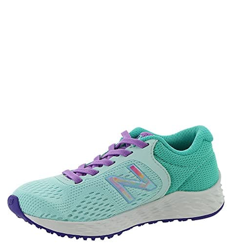 New Balance Kid's Fresh Foam Arishi V2 Bungee Running Shoe, Pale Blue Chill/Summer Jade/Heliotrope, 11 Wide Little Kid — view 4