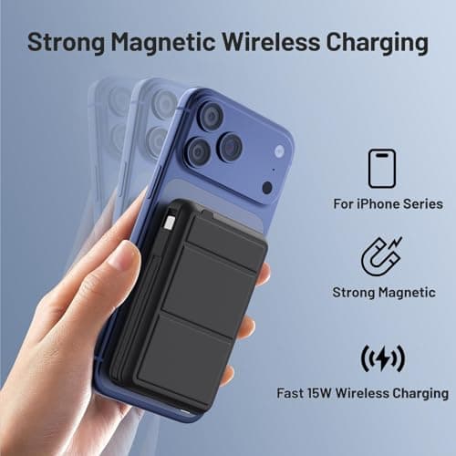 Azmuth for MagSafe Portable Charger, 10000mAh Magnetic Power Bank — view 4