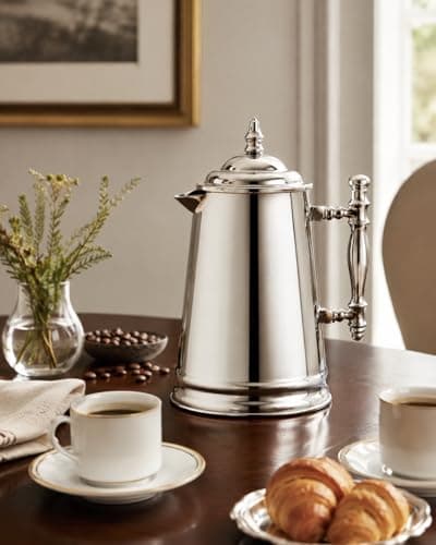 Francois et Mimi Vintage-Style Stainless Steel French Coffee Press, 34-Ounce — view 3