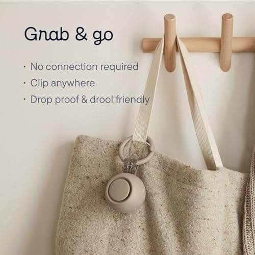 Hatch Go | Portable Sound Machine for Babies and Kids | Sleep Soother | 10 Soothing Sounds | White Noise | Shush | Travel | Registry Gift | Baby Shower | Clips on Stroller | Putty — view 3