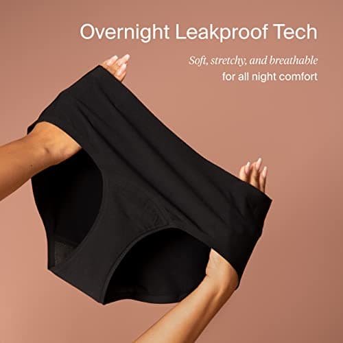 KNIX Super Leakproof Dream Short - Period Underwear for Women - Machine Washable, Reusable - Black, Small (1 Pack) — view 3