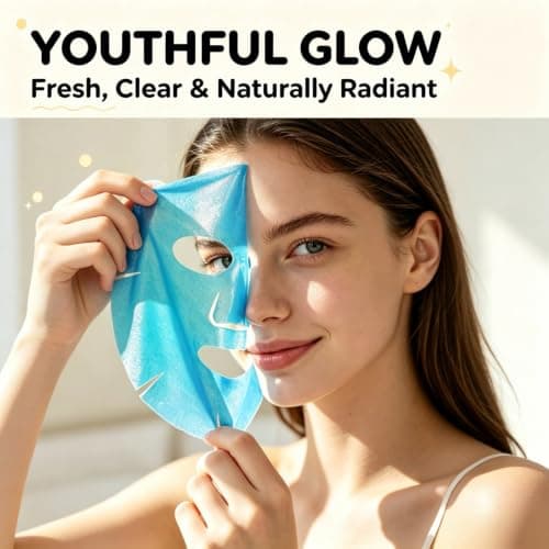 Meleell 7-Color Collagen Face Masks Skincare Set,Gentle for Sensitive Skin, Deep Hydrating Spa Facial Mask for Dry Skin, Bridesmaid & Birthday Gifts for Women, Teens, Kids-— Self-Care & Party Favors