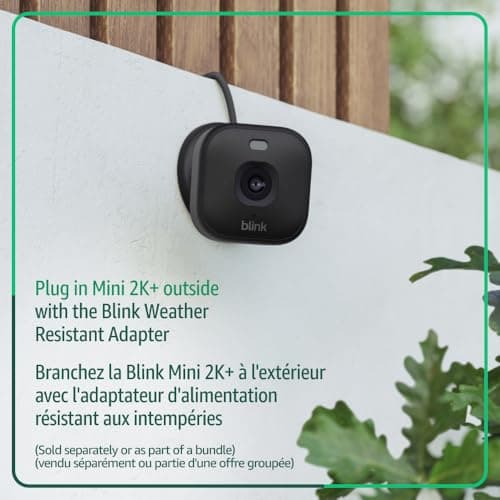 Blink Mini 2K+ (newest model) – Plug-in Home & Pet Security Camera with 2K video resolution, colour night vision, enhanced audio, motion detection – 2 cameras (Black) — view 4