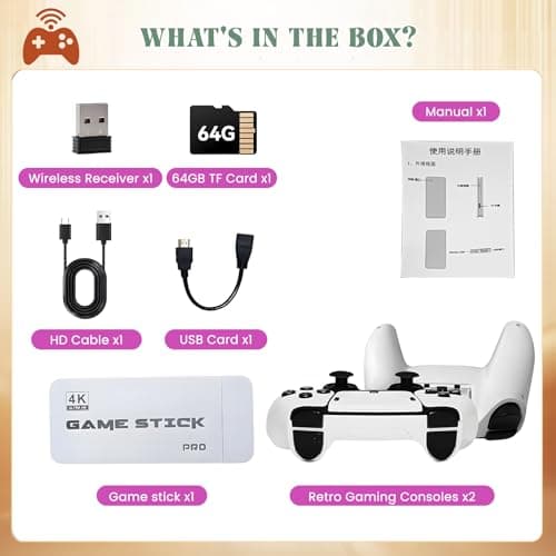 Retro Gaming Console 2026 New Video Game Console with 23 Emulators 20,000+ Classic Games, 4K Hdmi Output Plug and Play Video Games for TV, Gifts for Birthday Holiday - Mac — view 5