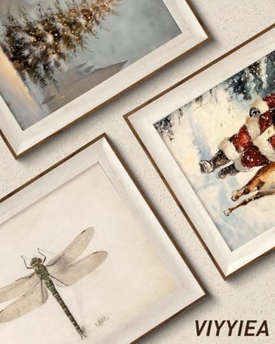 VIYYIEA Framed Wall Art for Living Room, Green Dragonfly Canvas Prints, Vintage Home Decor, Print Framed Painting Picture, Study Wall Decor Gifts for Friends or Family - 16L x 12W — view 5