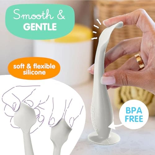 Bumco Diaper Cream Spatula - BPA-Free Diaper Bag Essentials, Soft Butt Spatula Baby, Mom-Invented Butt Paste Spatula, Bumco Diaper Cream Spatula, Flexible Diaper Cream Applicator, Baby Bum Brush — view 3