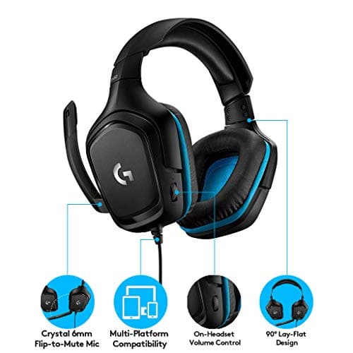 Logitech G432 Wired Gaming Headset - Black — view 5