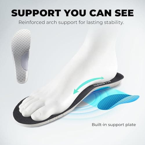 ALLSWIFIT Men's Slip On Wide Toe Box Walking Shoes Hands-Free Barefoot Cushion Running Tennis Arch Support Gym Workout Athletic Fashion Sneakers StediCloud,Size 9.5,All Black,SARS26002M — view 4