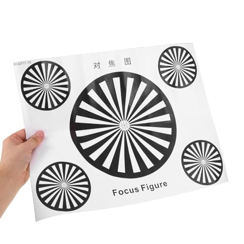 TOVINANNA CCTV Lens Calibration Card for Security Cameras with Black Self-Adhesive Paper, Precise Focus — view 3