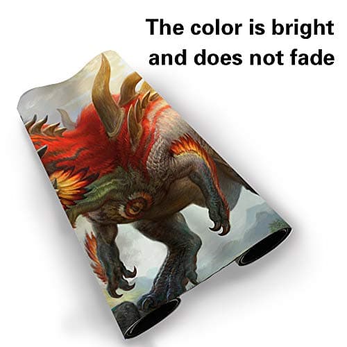 LIUYANZE Board Game MTG Playmat Games Size 60X35 cm CCG Compatible for MTG CCG RPG Trading Card Game (Gishath, Sun's Avatar) — view 2