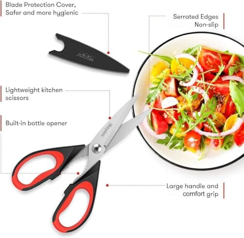iBayam Kitchen Scissors Shears All Purpose Heavy Duty, Protective Sheath — view 8