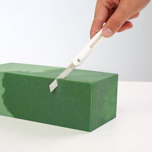 Fessary Floral Foam Blocks 5.5x3.1x1.7 Inch Dried and Wet Flower Foam for Floral Arrangement Supplies,Green Foam Bricks Floral for DIY Crafts Weddings 4 Pack — view 2