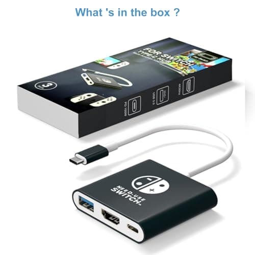 BIYTC Switch Dock Compatible with Nintendo Switch Docking Station Portable Switch TV Adapter Support 4K/30HZ TV Dock Compatible Station for Nintendo Switch/OLED — view 5