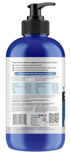Omega 3 Fish Oil for Dogs – Liquid Fish Oil Supplement – Supports Skin & Coat, Joint Function & Overall Wellness – Easy to Serve – for All Breeds & Ages — view 7