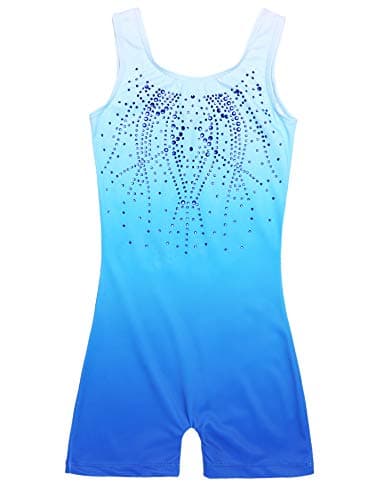 Zaclotre Kid Girls Gymnastic Leotard Sparkly Shiny Diamond Ballet Outfit