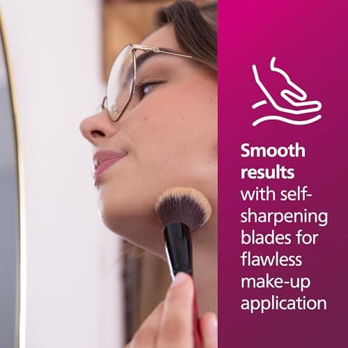 Philips Beauty Cordless 5000 Facial Hair Remover for Women, Electric Facial Hair Removal Shaver for Upper Lip, Chin, Cheeks & Jawline, Gentle Hair Removal at Home & On‑the‑Go, BRR474/00 — view 4