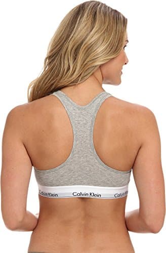 Calvin Klein Women's Modern Cotton Bralette, Grey Heather, Medium — view 3
