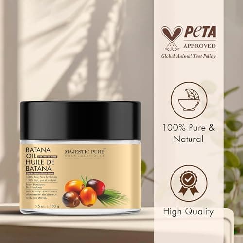 MAJESTIC PURE Batana Butter for Hair | Moisturizes Scalp & Hair | Nourishing & Volumizing | 100% Pure & Natural | PETA Certified | 103 ml — view 4